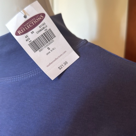 NWT northern reflections size small cotton Women's Blue/purple Long Sleeve Top - Picture 5 of 6